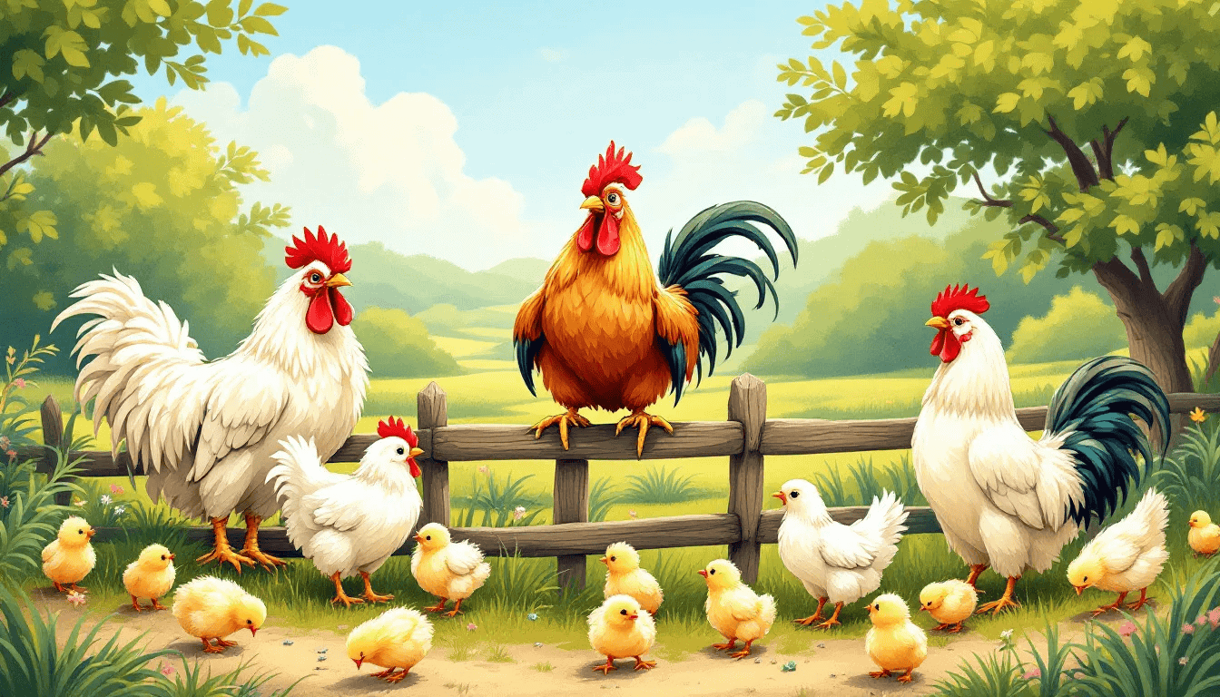 Various chicken breeds in a farm setting, highlighting the importance of choosing the right chicken breeds.